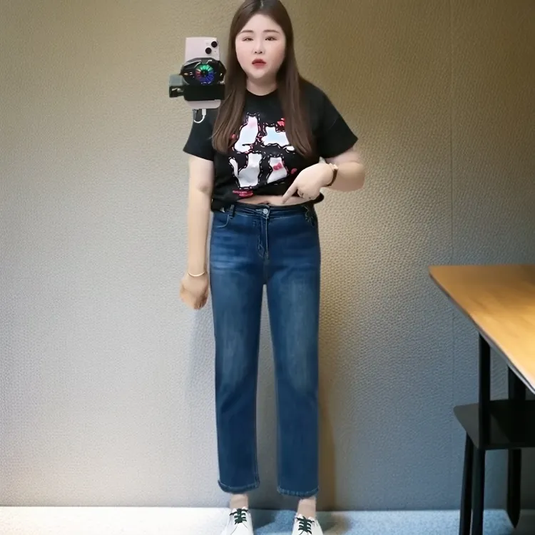 秋款812升级版窄版显瘦时尚烟管直筒裤女牛仔裤