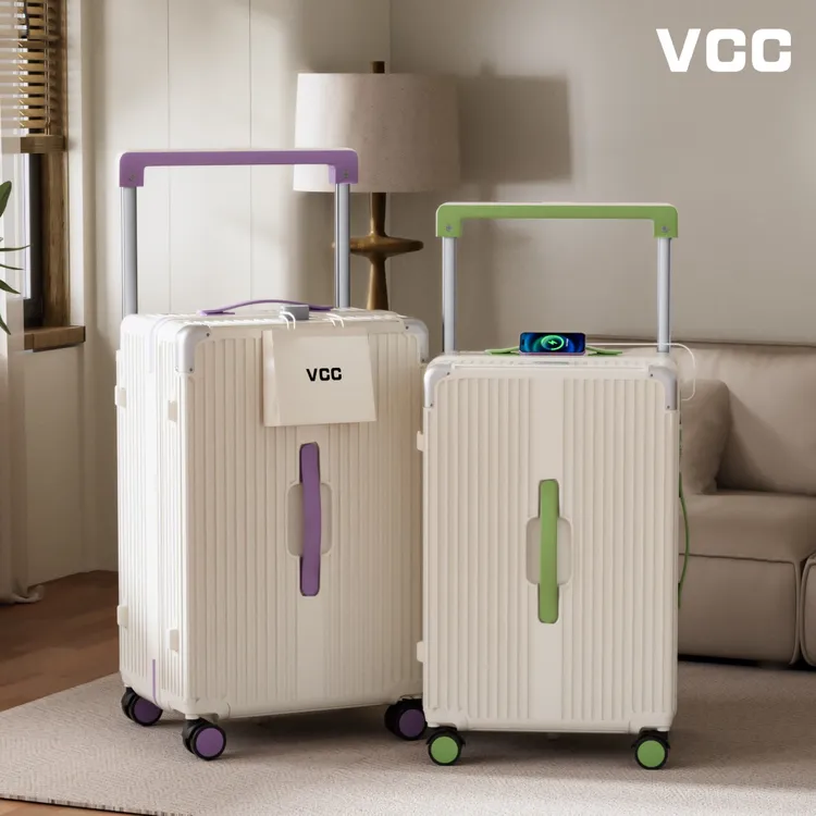 超大容量结实耐用宽拉杆箱行李箱女士旅行箱28寸男万向轮皮箱紫色