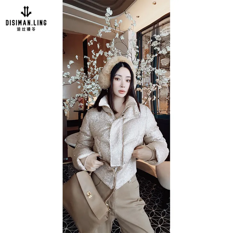 【迪丝嫚苓】白鹅绒多色羽绒服时尚休闲女修身原创设计优雅秋冬保暖