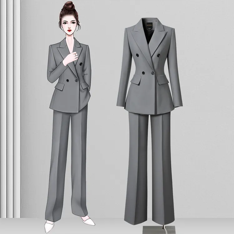 2025秋款职场西装外套女高级感时尚通勤面试商务西服正装修身西装