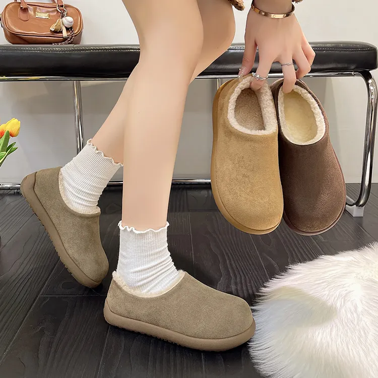 【专柜版】小土豆加绒全包勃肯鞋2025秋冬网红爆款防寒保暖百搭棉鞋