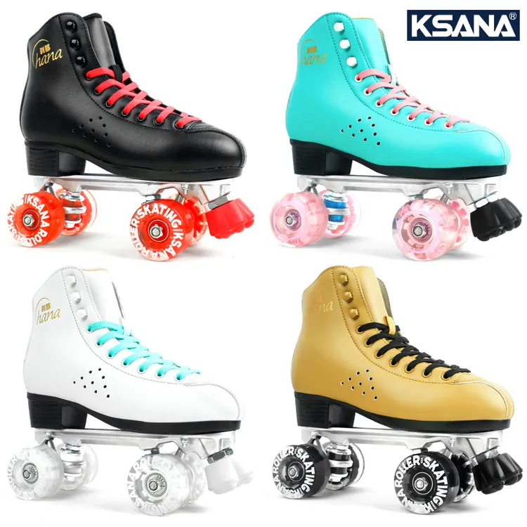 KSANA刹那成人双排溜冰鞋专业花样四轮旱冰鞋男女花式双排轮滑鞋