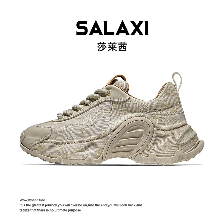 SALAXI/莎莱茜 2025冬季新品潮牌保暖美式鞋子增高男女运动老爹鞋