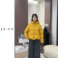 【洁子推荐】2025冬季新款258656连帽文艺范拉链休闲羽绒服JZYC