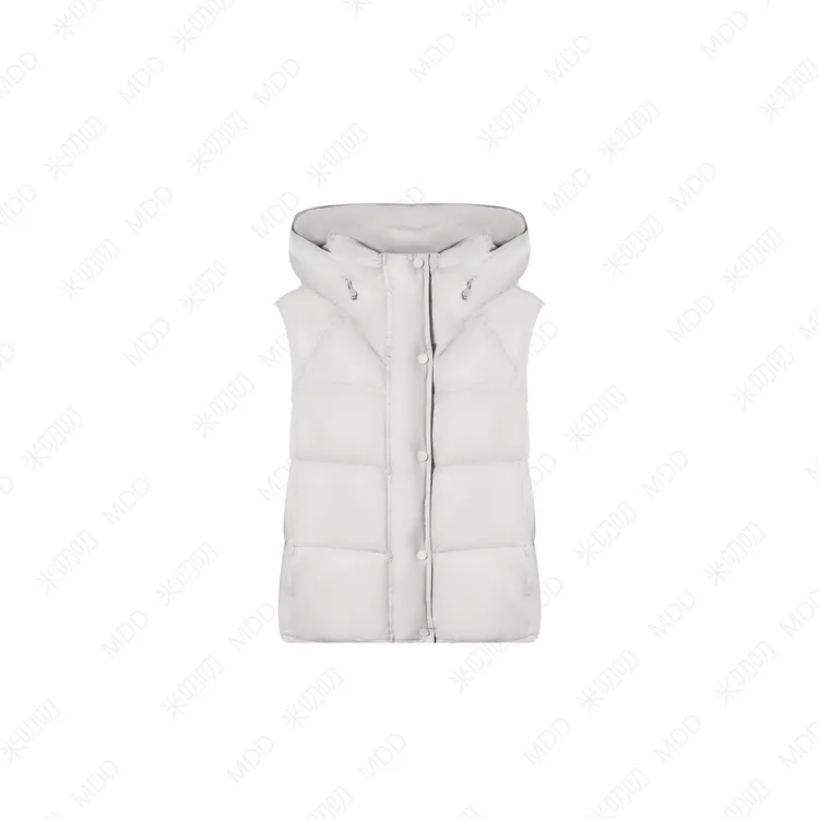 【马甲羽绒服】90安心绒轻薄连帽简约拉链马甲u羽绒服DD-502