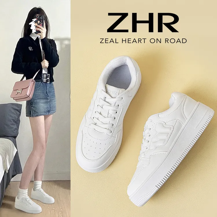 ZHR/则则爆款秋季百搭学生白色休闲厚底夏季增高板鞋女女鞋鞋小白