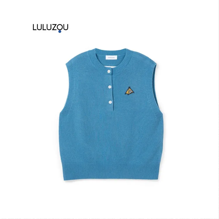 【限s返场】luluzou羊毛软软糯糯宽松百搭通勤日常背心马甲11633