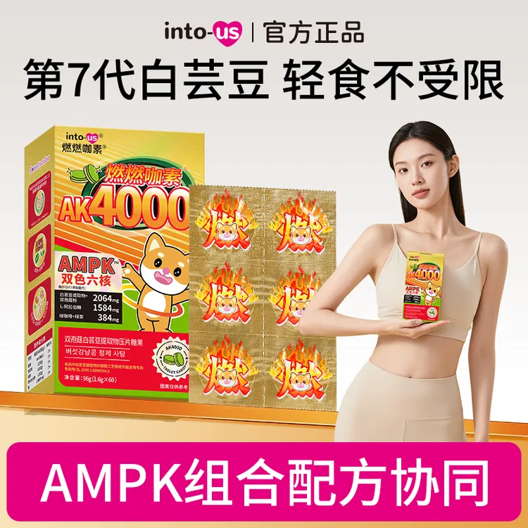 【专属】INTOUS燃燃AK4000白芸豆碳水糖油美食懒人自律餐前旅行装DL