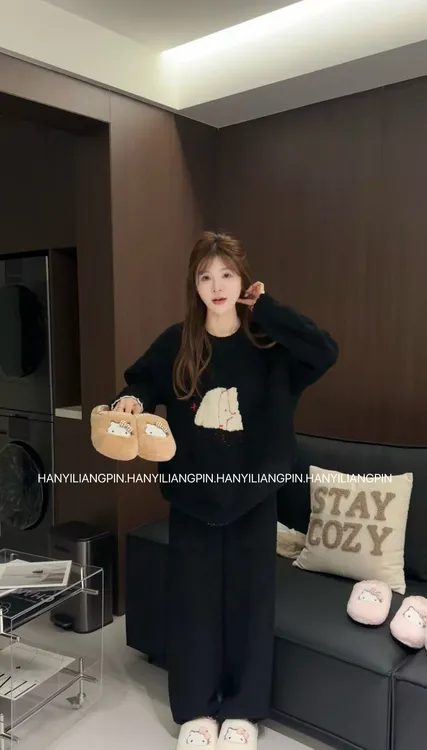 暖绒绒保暖半边绒套装