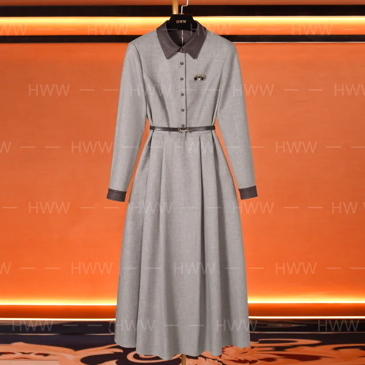 【现货现发】轻奢设计师女装秋季气质修身连衣裙DHZZR404599