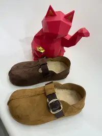 实体品牌皮扣包跟两穿厚底加绒勃肯鞋56236