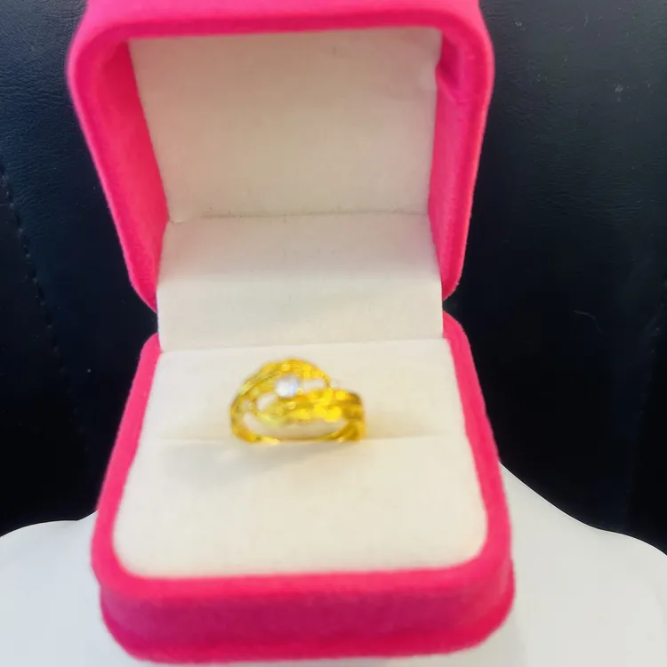 铜合金戒指 新款时尚叶子戒指573