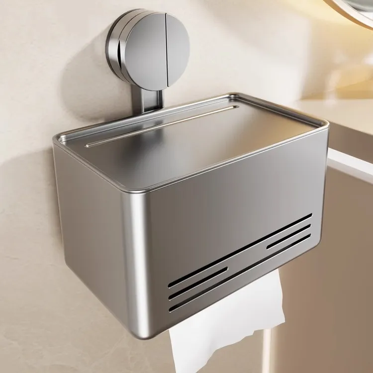 吸盘纸巾盒卫生间抽纸壁挂浴室厕纸盒卷纸卫生纸收纳置物架抽纸盒