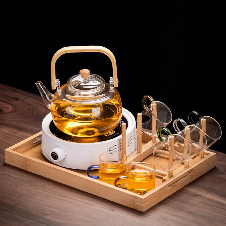 围炉煮茶养生蒸汽煮茶器套组家用耐高温全自动小型电陶炉煮茶器