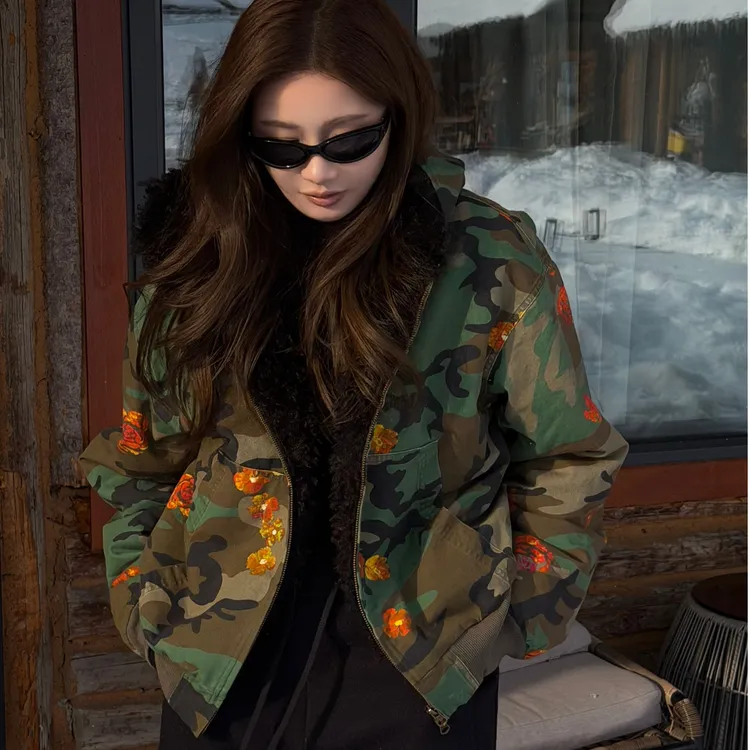 【CHUMINGMING】【野序】迷彩双面外套LX2593