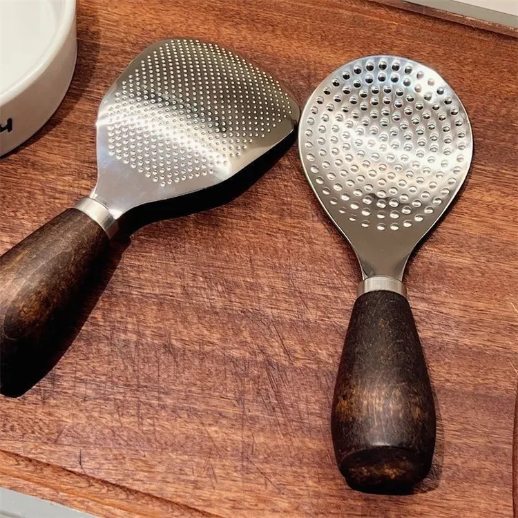 可立式胡桃木手柄304不锈钢米饭铲米饭勺