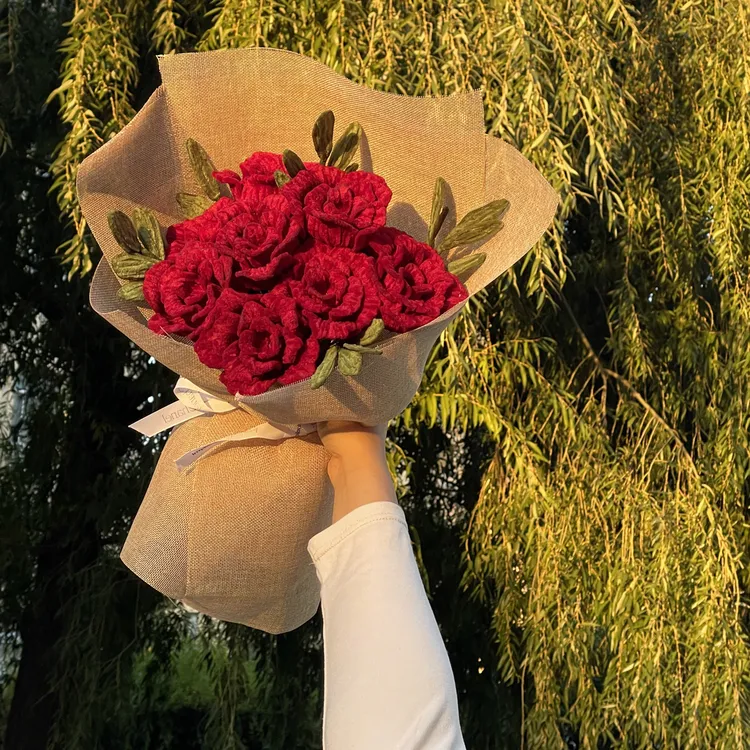 告白花束情人节七夕礼物送男女朋友生日惊喜玫瑰花DIY手工送妈妈