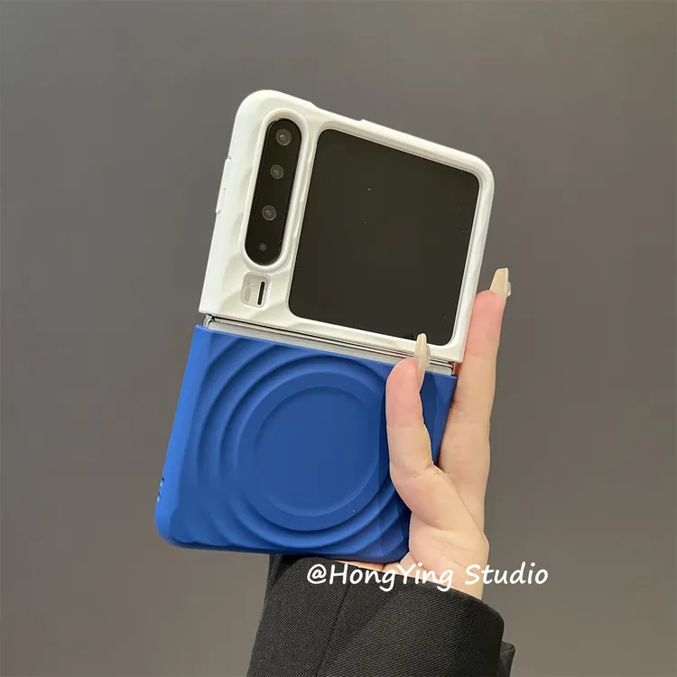 适用华为puraX典藏版折叠手机壳新款液态硅胶pocket2撞色波漾磁吸