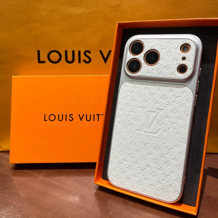 高档压印老花皮纹大视窗适用苹果17promax手机壳16全包15奢华14潮