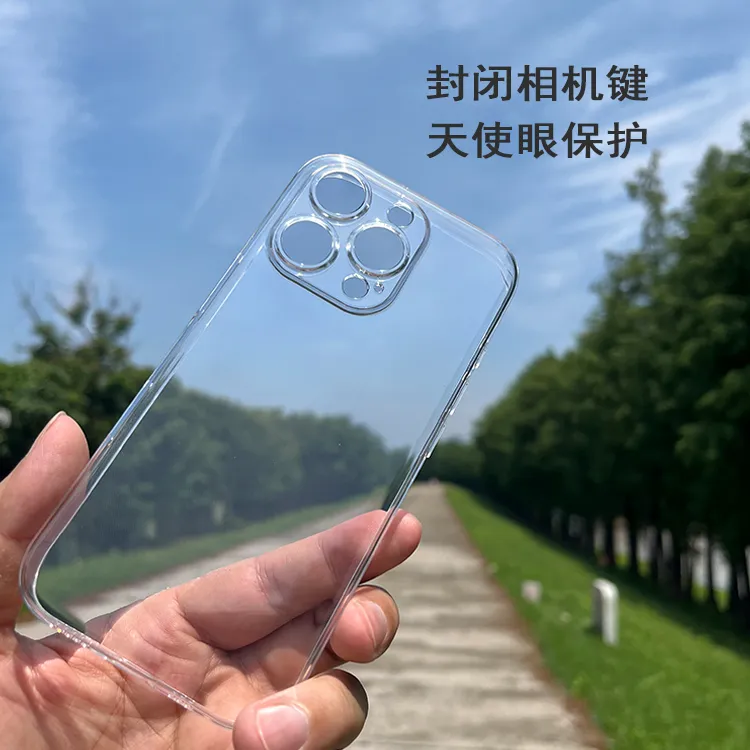 封闭拍照键适用苹果16promax手机壳16透明天使眼保护镜头16pro壳