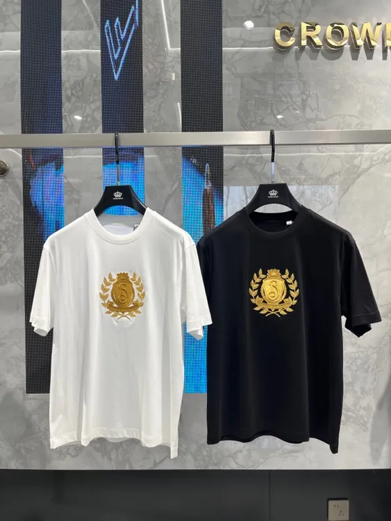【皇冠】名店25夏季新款时尚刺绣T恤9598
