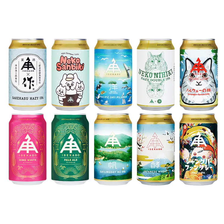 日本进口伊势角屋精酿IPA啤酒350ml*1罐酒花之星浑浊IPA小猫两只