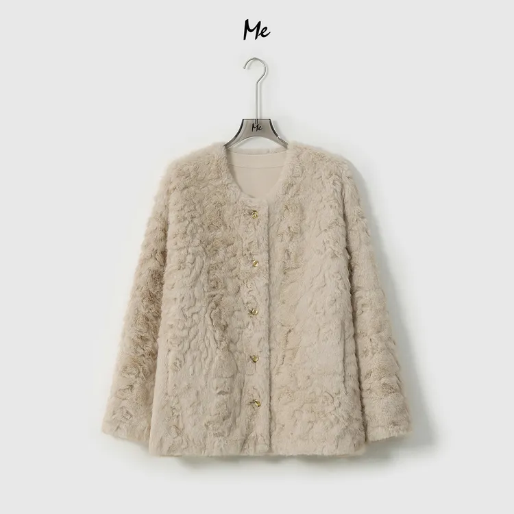 ME【CE卷王】TEDDY卷毛锁温保暖奢牌感时尚百搭毛毛外套MESA4139