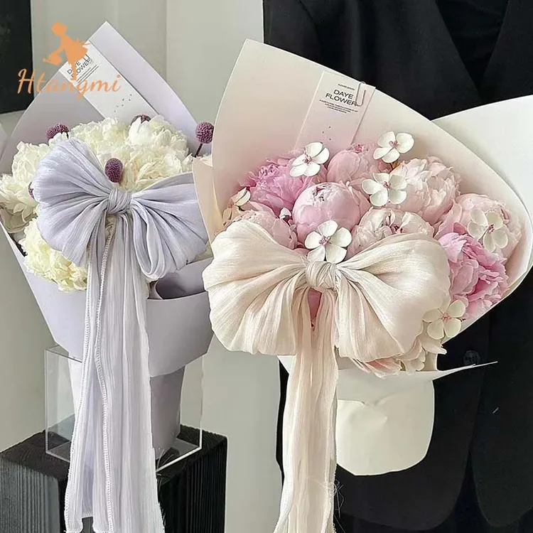 【汉唐美】ins风网红高级感法式蝴蝶结珠光纱绸缎布艺手工diy布艺