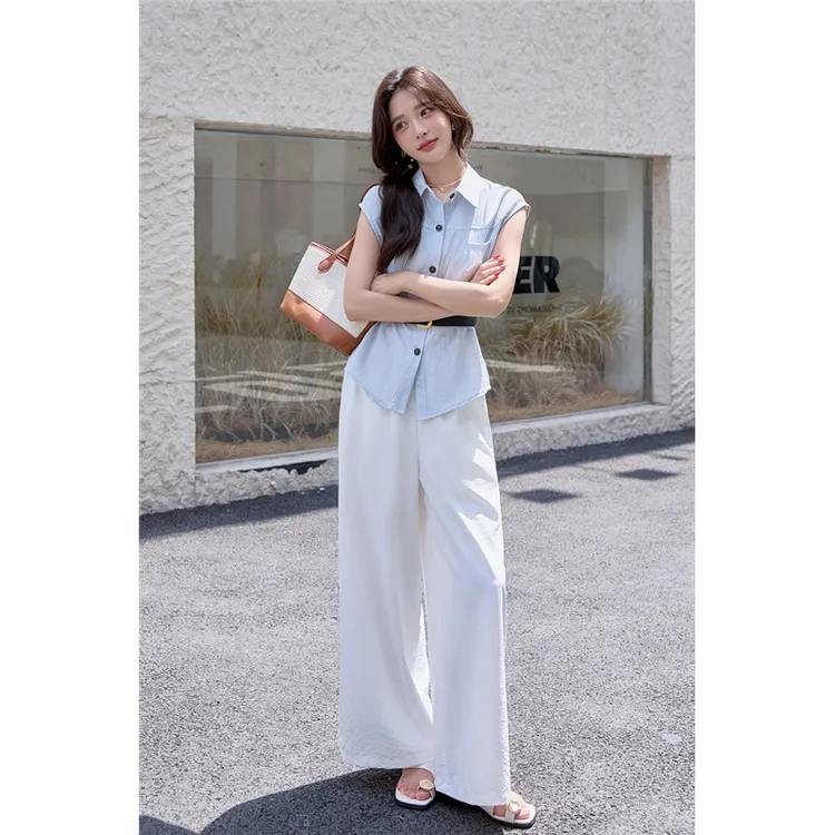 西装气质夏季轻熟风通勤风时尚套装休闲风休闲衬衫短袖显瘦小个子