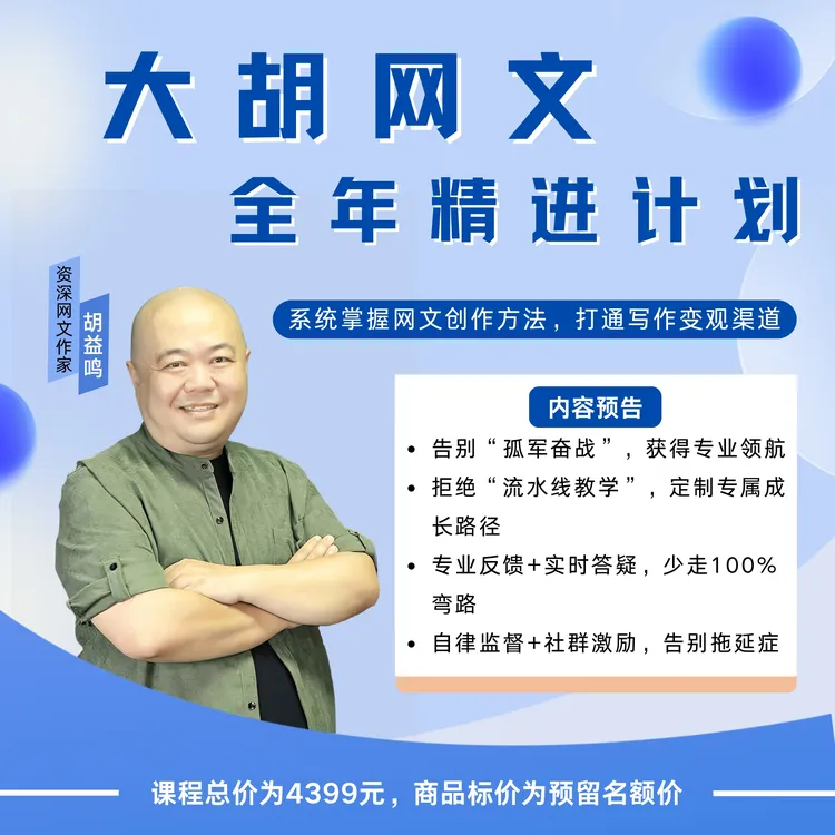 大胡网文全年精进计划