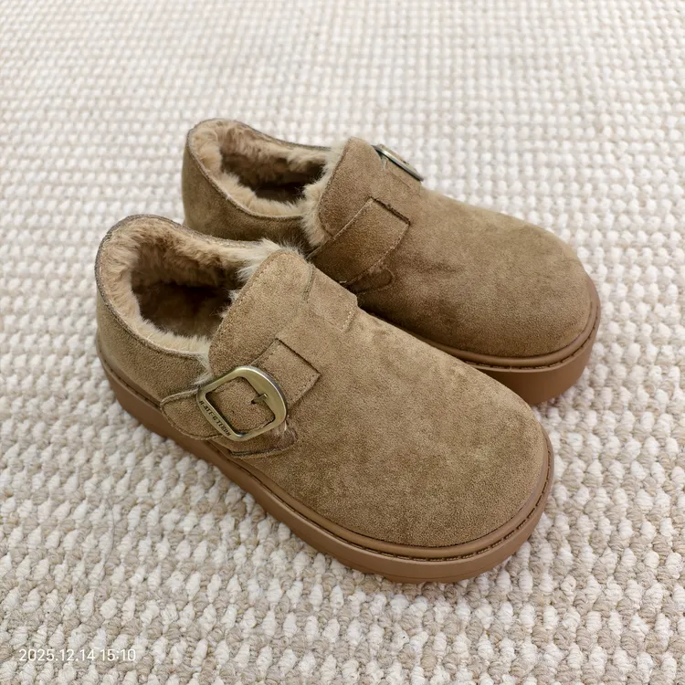 复古港风潮流风雪地靴纯色棉鞋极简风冬季棉靴/毛靴HD-1286-10