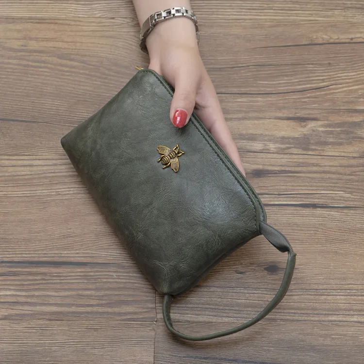 2025新款欧美长款钱包大容量女拉链零钱包多功能手拿包女士手机包