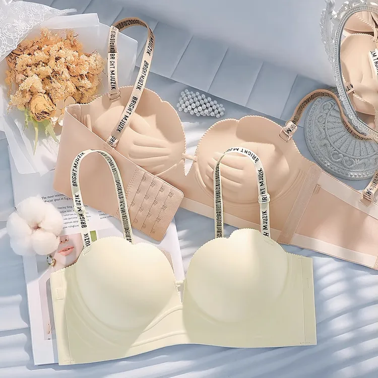 加厚4cm小胸无痕内衣女聚拢显大平胸专用5上托不空杯8超厚文胸罩