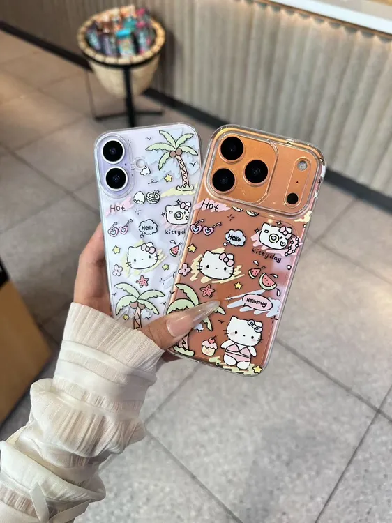 涂鸦KT适用苹果17小米oppovivo15手机壳华为iPhone16国产精孔