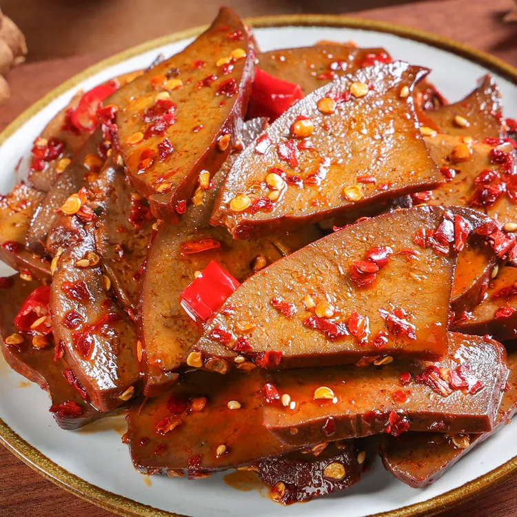 柴火猪肝湖南特产香辣开袋即食深夜充饥高蛋白解馋追剧休闲小零食