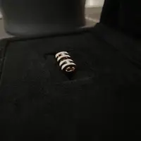 铜合金珐琅耳饰 经典字母耳钉M3038气质时尚百搭复古简约设计师