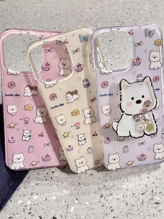 摇摇乐西高地适用16/15小众iphone14/13Pro新手机壳12/11双层imd