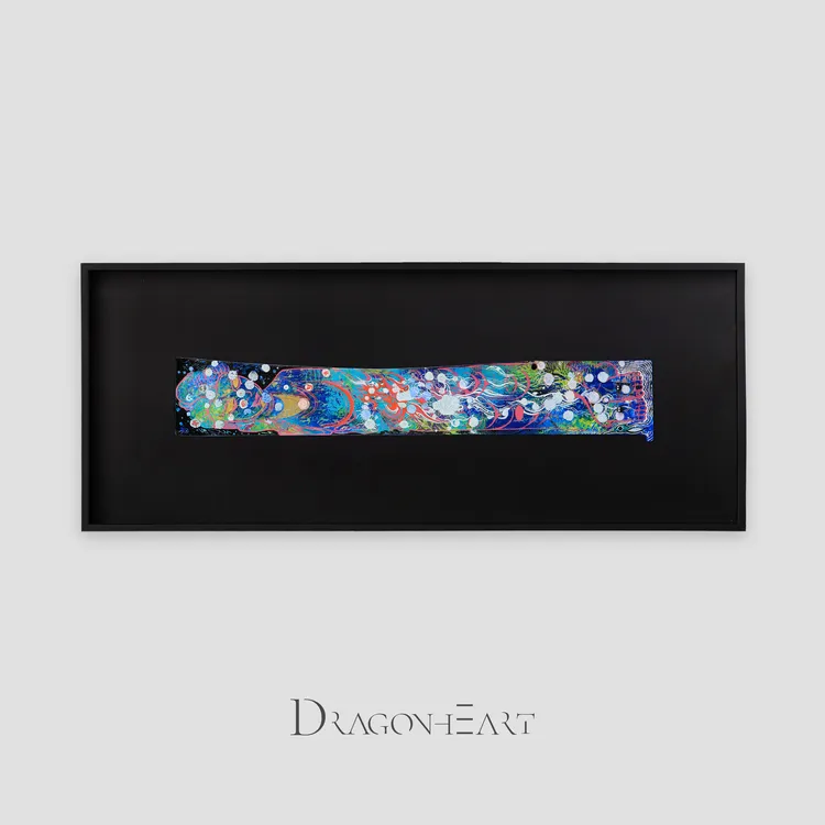 茀如·摆件 龙心灵魂美学原创手绘牛皮饰品B3486