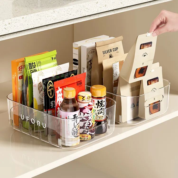 deHub厨房调料包收纳盒家用抽屉橱柜分格收纳盒桌面零食整理盒