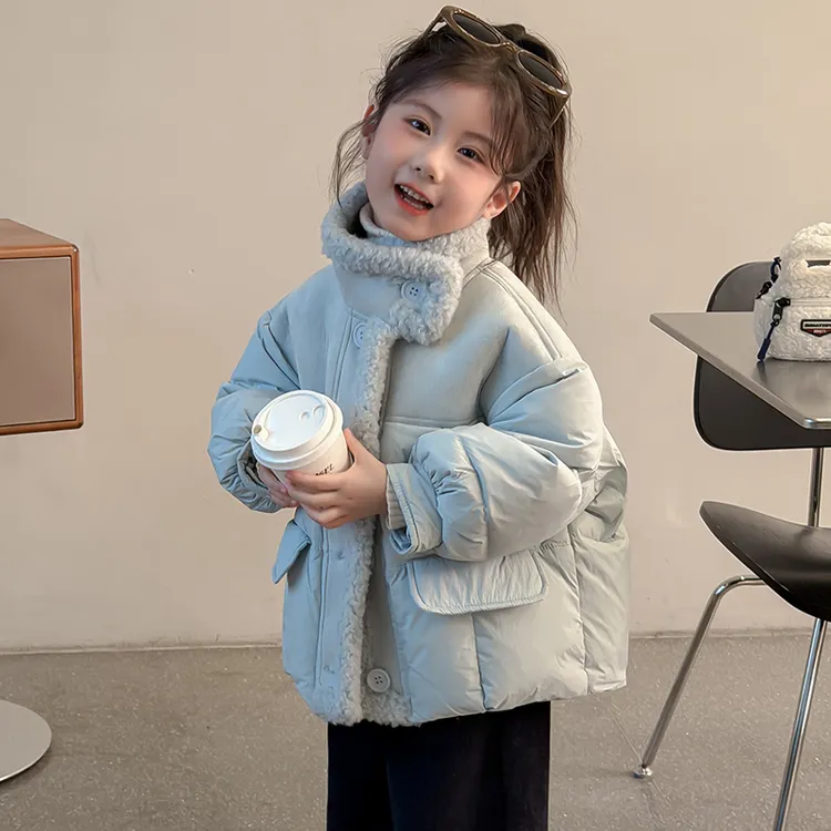 女童秋冬棉服6宝宝棉衣保暖外套2025新款儿童洋气冬装3岁女孩棉袄