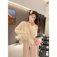 L & L 云云【点缀微光】常规慵懒风保暖甜美针织外搭毛针织衫
