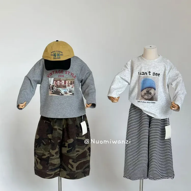 【现货】儿童炫酷风美式印花T恤（秋款）XWG-25064