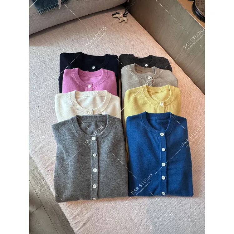 DAR STUDIO 高货【暖绵绵】100超细BABY绵羊毛冬精品开衫毛衣25263