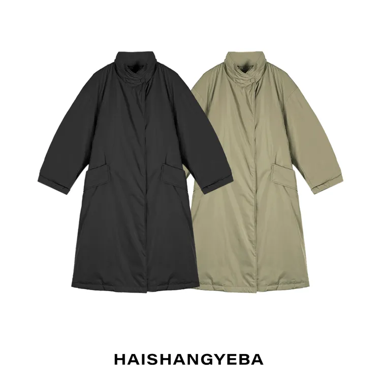 【海上叶爸】新款2025秋冬百搭90白鹅厚款宽松长款保暖羽绒服