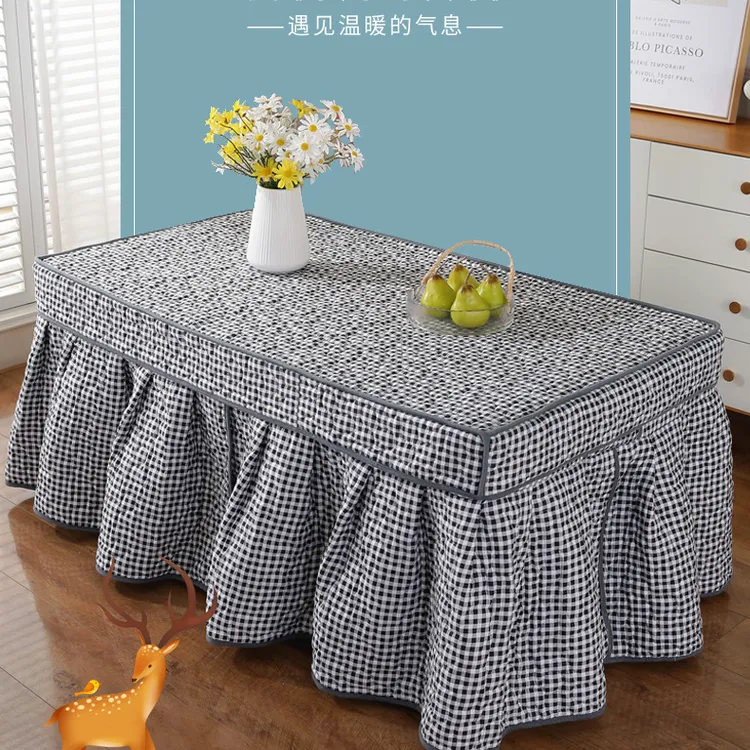 简约现代冬季加厚烤火罩电炉罩火炉罩茶几桌罩电取暖罩桌布烤火罩