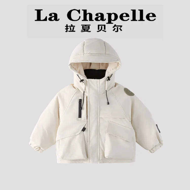  La Chapelle【拉夏贝尔】冬季时尚新款儿童连帽保暖棉服LA2473