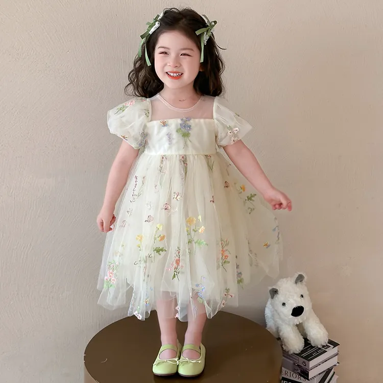 女童夏季超好看网纱裙2025新款儿童洋气独特绝美公主裙宝宝连衣裙