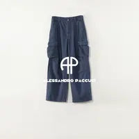 AP洛哥53256KC【岁月打磨】100棉蓝色复古时尚百搭工装裤休闲长裤