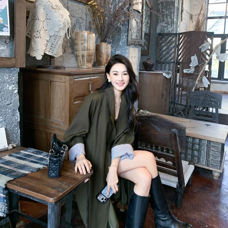 巨好看的风衣女款2026春秋季新款韩版宽松经典高级感休闲大衣外套