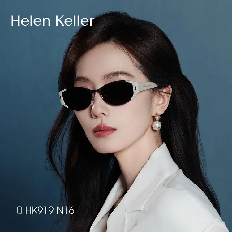 【刘诗诗同款】海伦凯勒复古猫眼偏光高级感防紫外线太阳镜女HK919商品图